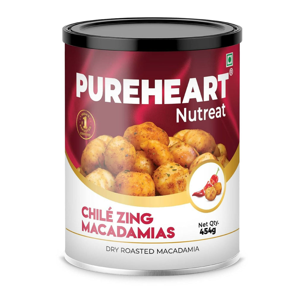 Pureheart Nutreat Chile Zing Macadamias | Grocsy