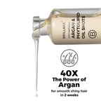 Brillare Argan & Phytolipid Oil Shots For Dry, Frizzy Hair | Grocsy
