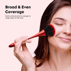 Gleva Ultimate Blend Makeup Brush - Red | Grocsy
