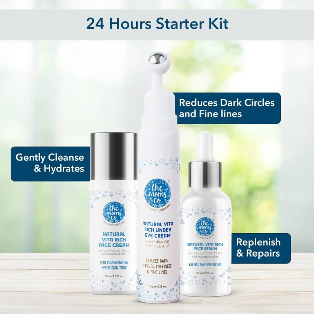 The Moms Co 24 Hour Skincare Starter Kit | Grocsy