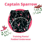 Kindermum Set Of 3- Cotton Padded Pull Up Training Pants/ Padded Underwear For Kids Rugby Animals Rains-Set of 3 PCs | Grocsy