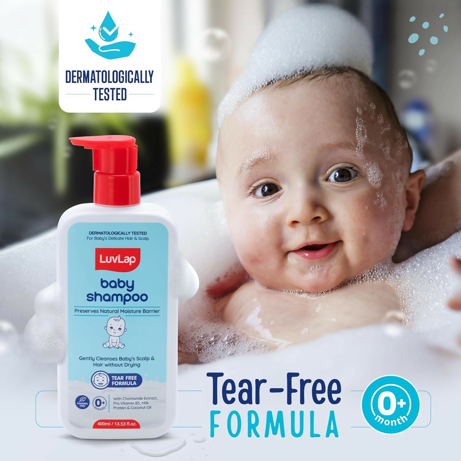 LuvLap Baby Shampoo + Baby Wash Combo Set | Grocsy