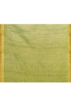 Piyari Fashion Women's Olive Embellished Tissue Jamdani Saree | Grocsy