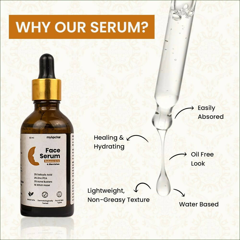 myUpchar Ayurveda 2% Salicylic Acid + Zinc PCA Anti Acne Face Serum | Grocsy