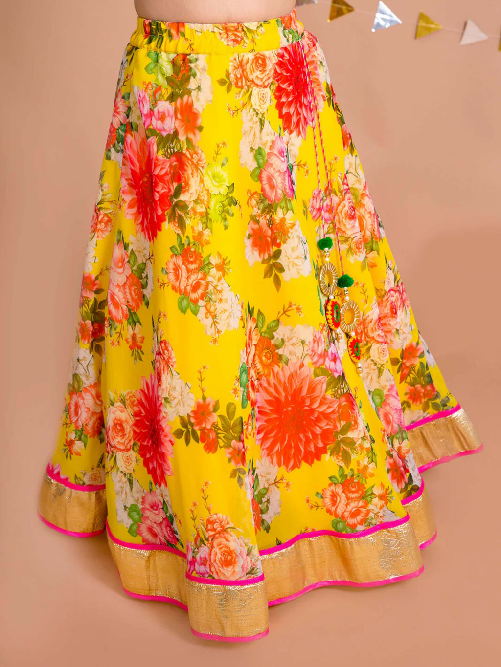 Joban Fashion Girl's Pink Color Lehenga Choli | Grocsy