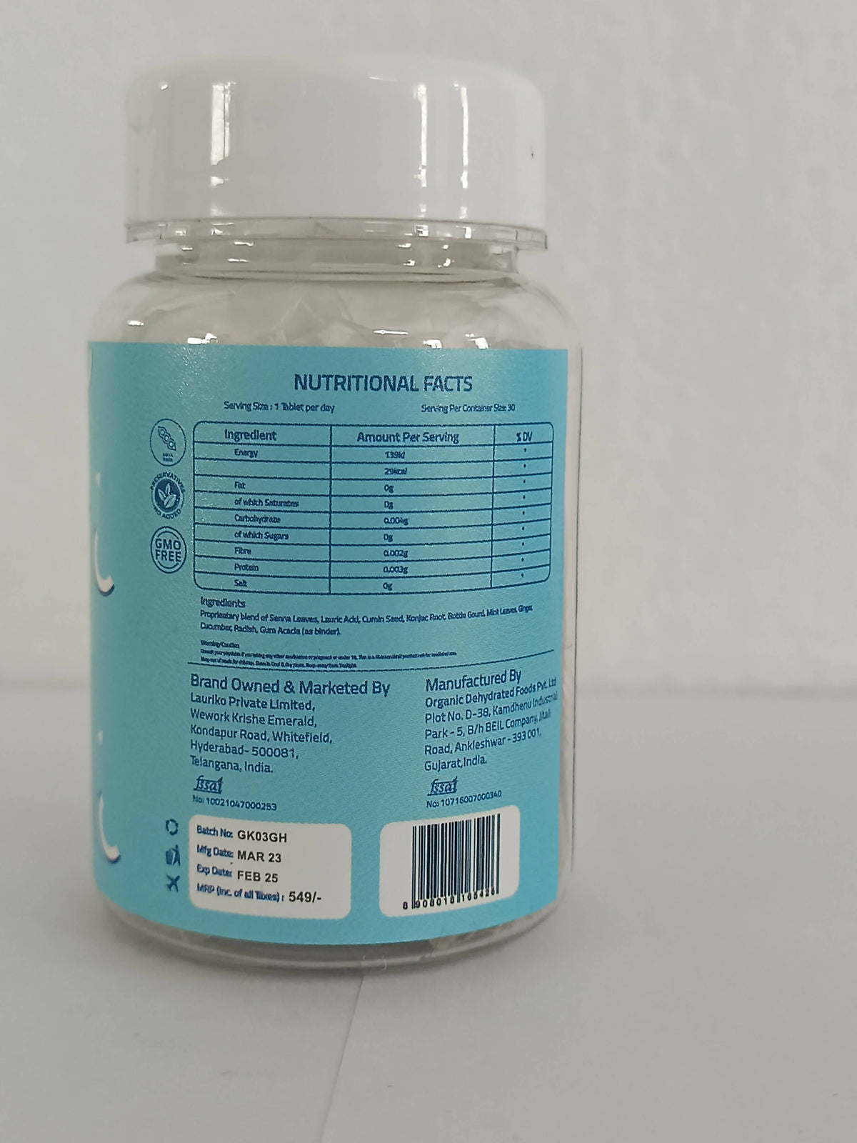 Laurik Gut Clean Tablets For Constipation Relief And Digestive Health | Grocsy