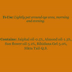 Biotique Advanced Ayurveda Bio Almond Soothing & Nourishing Eye cream | Grocsy