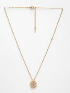 NVR Women's Rose Gold Heart Shape American Diamond Metal Chain | Grocsy