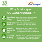 Dr. Morepen Biotin+ Advanced Tablets and Natural Collagen Builder, Orange Berry Flavour Combo | Grocsy