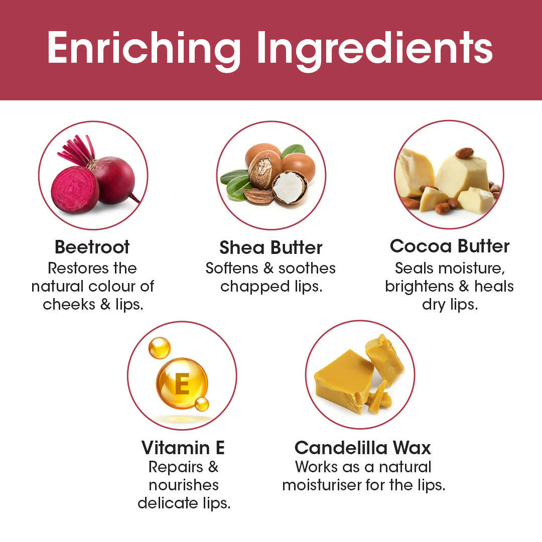 TAC - The Ayurveda Co. Lip, Cheek & Eye Tint with Beetroot Extracts | Grocsy