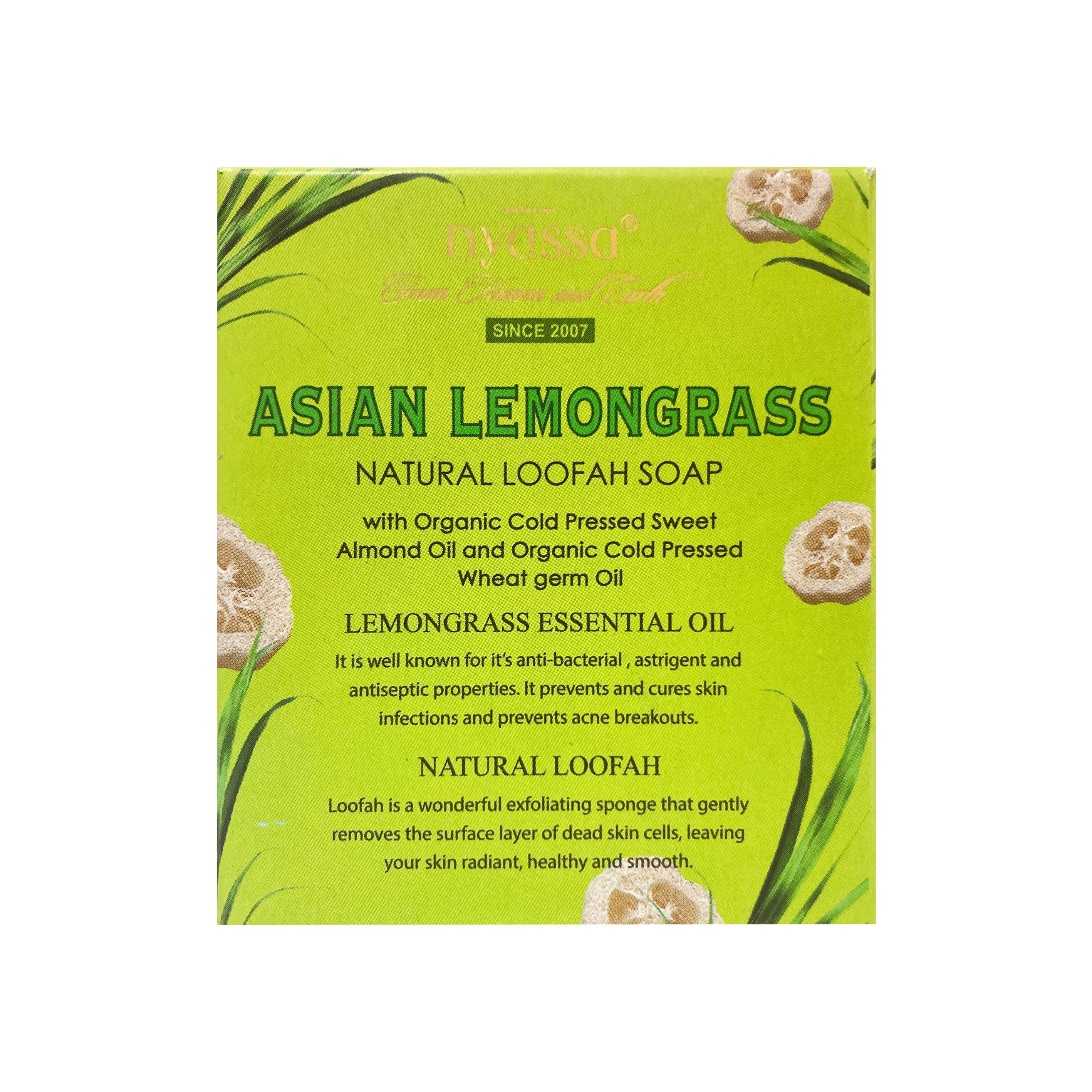 Nyassa Lemongrass Loofah Soap | Grocsy