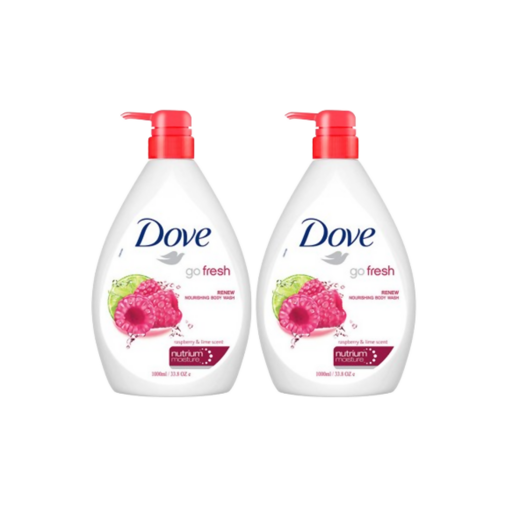 Dove Body Wash - Renew Raspberry & Lime Scent Nourishing | Grocsy