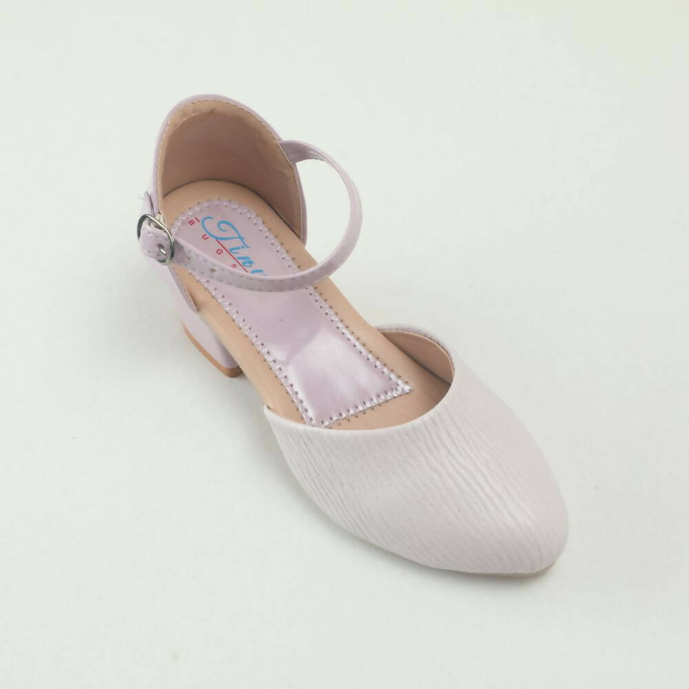 Tiny Bugs Girls Party Wear Ballerinas Heels - Purple | Grocsy