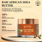 Ivory Natural African Shea Butter Unrefined For Skin and Hair, Rich in Antioxidants and Natural Hydration | Grocsy