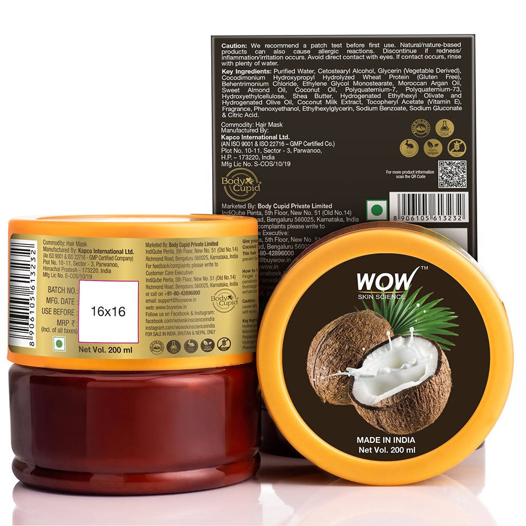 Wow Skin Science Coconut Milk Hair Mask | Grocsy