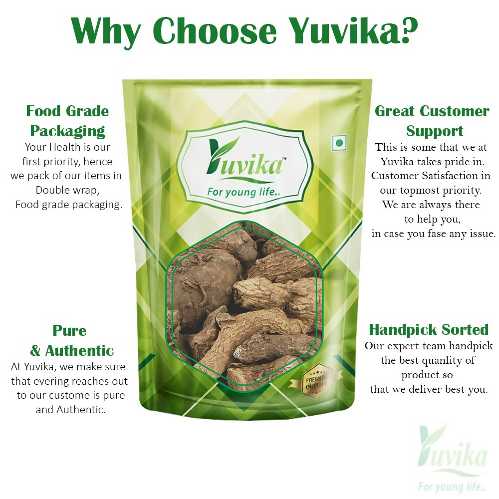 Yuvika Kali Haldi - Nar Kachur - Narkchaur - Curcuma Zerumbet - Zedoary Root - Black Turmeric | Grocsy