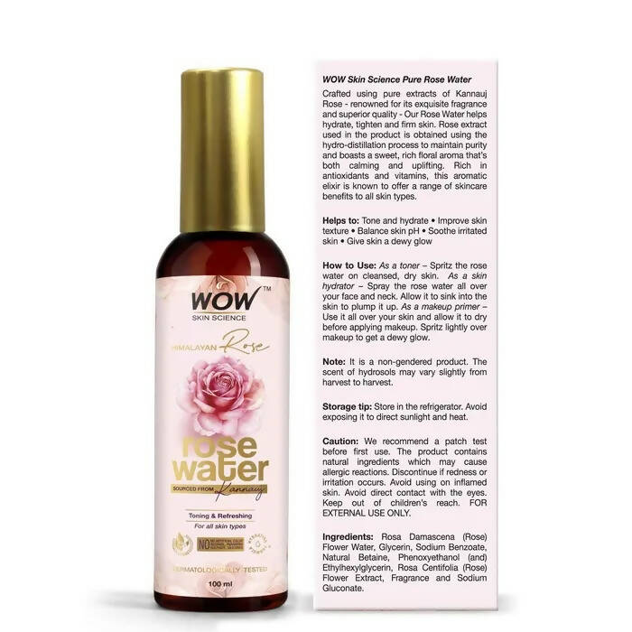 Wow Skin Science Himalayan Rose Water | Grocsy