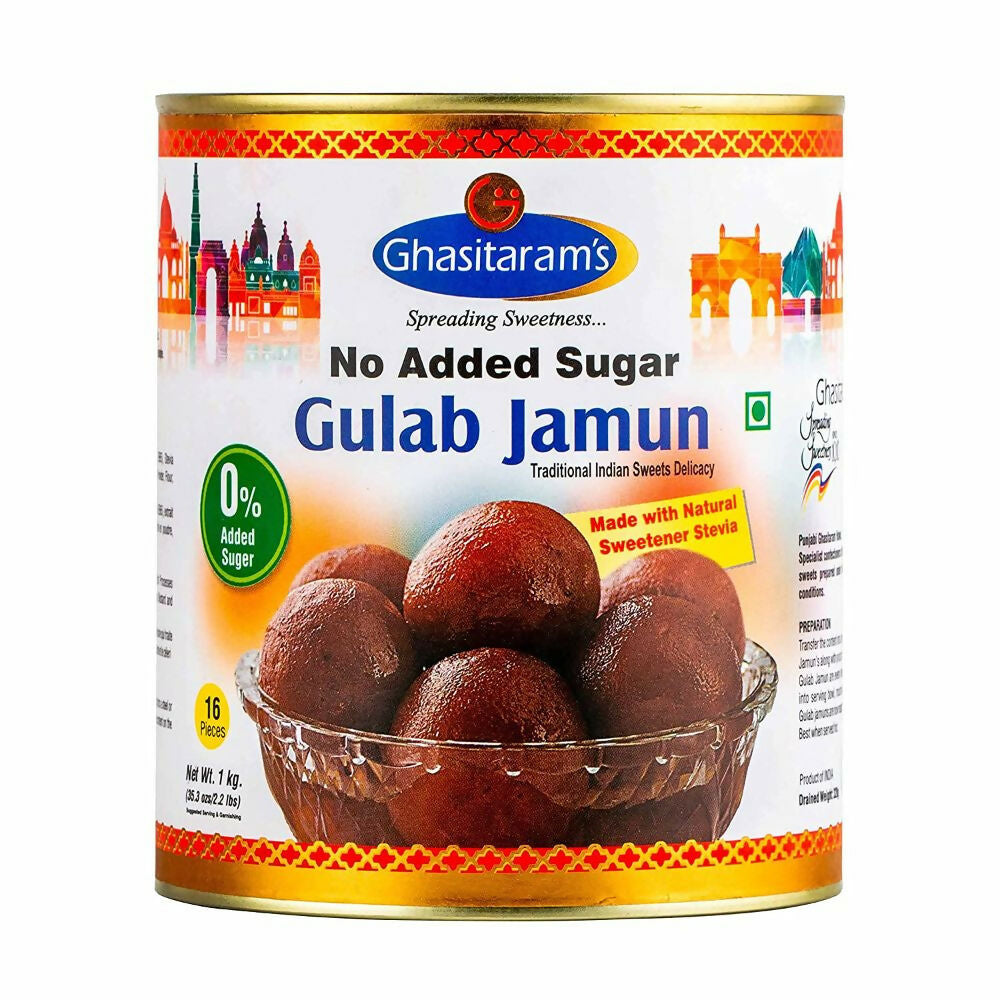 Punjabi Ghasitaram Halwai No Added Sugar Gulab Jamun | Grocsy