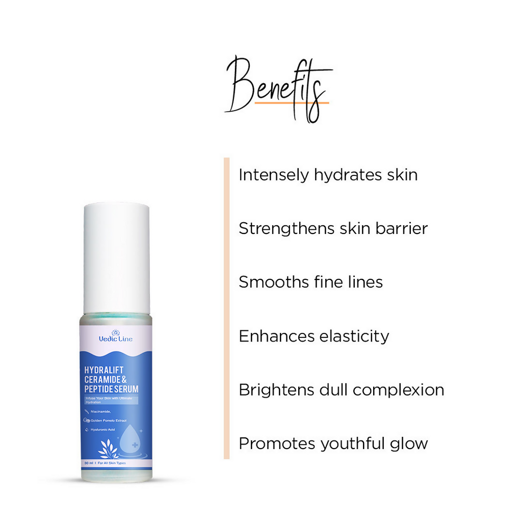 Vedic Line Hydralift Ceramide & Peptide Serum | Grocsy