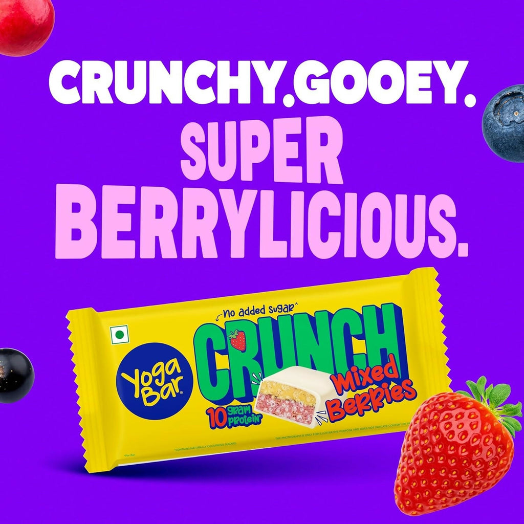 Yoga Bar Crunch Mixed Berries Protein Bar | Grocsy