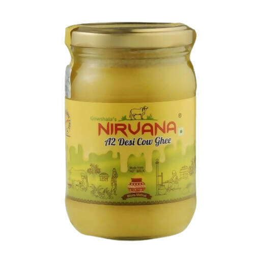 Gowshala's Nirvana A2 Desi Cow Ghee | Made From A2 Desi Cow's Milk | Premium Desi Ghee | Grocsy
