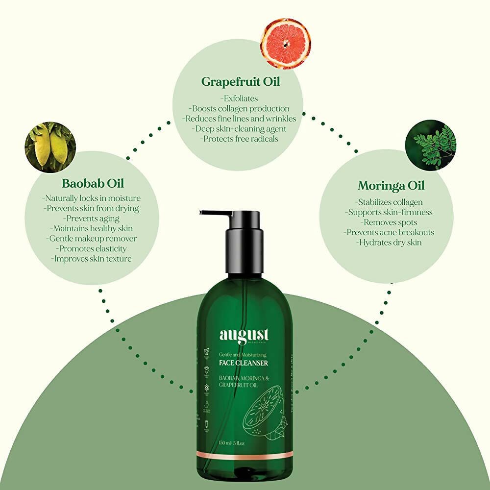 August Bioscience Face Cleanser Gentle & Moisturising | Grocsy