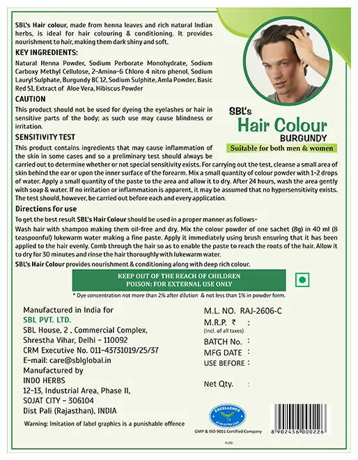 SBL Hair Colour Burgundy | Grocsy
