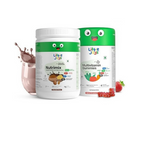 Little Joys Nutrimix Powder Hazelnut Chocolate + Multivitamin Gummies Combo | Grocsy