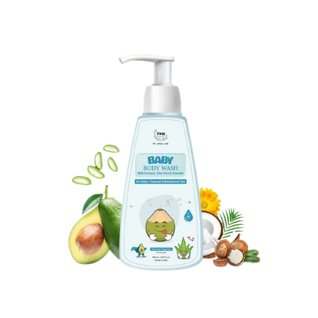 The Natural Wash Baby Body Wash For Moisturized Skin With Coconut, Aloe Vera & Avocado | Grocsy