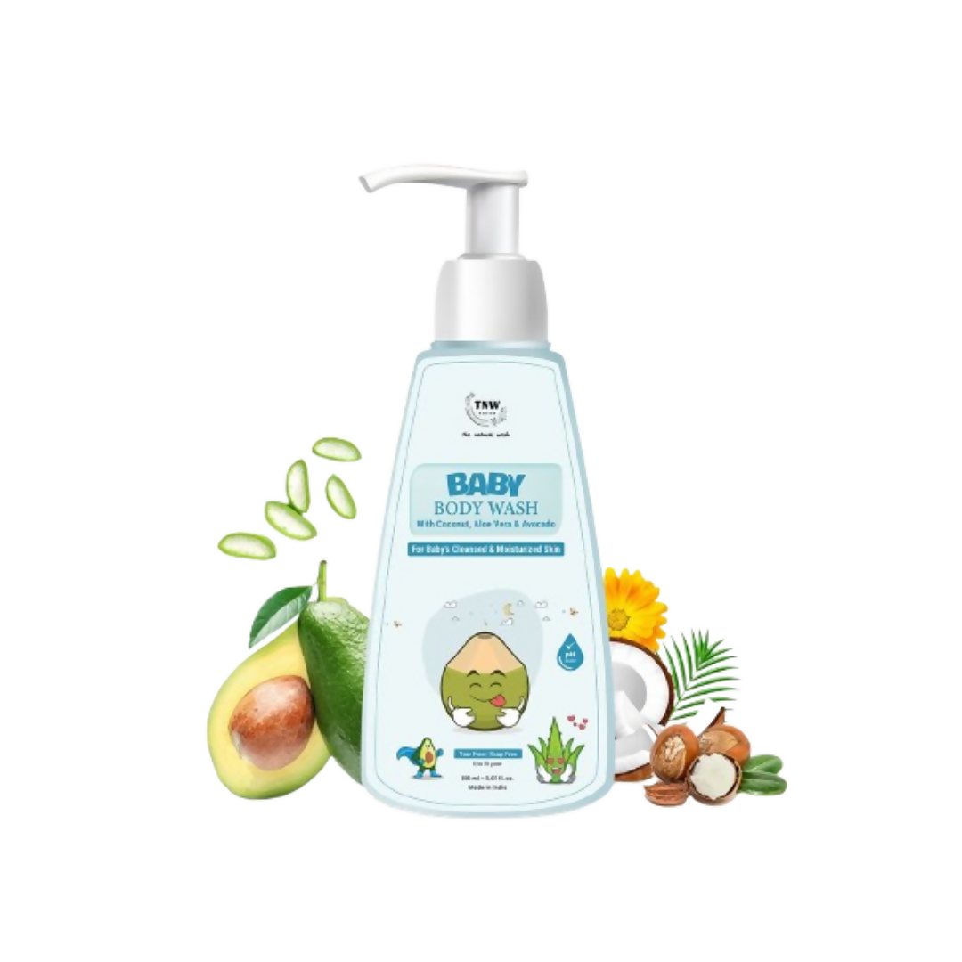 The Natural Wash Baby Body Wash For Moisturized Skin With Coconut, Aloe Vera & Avocado | Grocsy