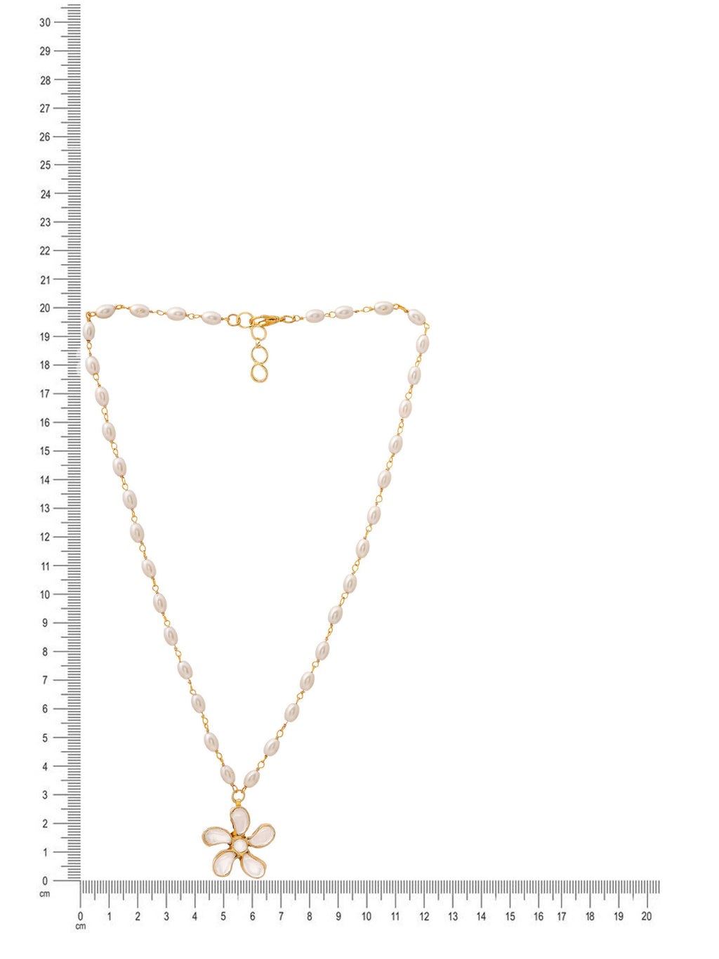 Ruby Raang Gold Flower Kundan Necklace | Grocsy