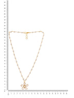 Ruby Raang Gold Flower Kundan Necklace | Grocsy