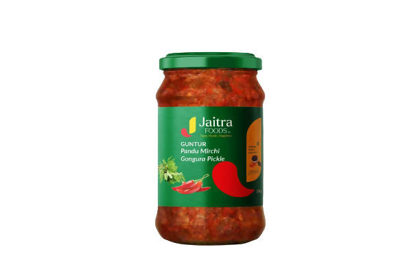 Jaitra Foods Guntur Pandumirchi Gongura Pickle | Grocsy