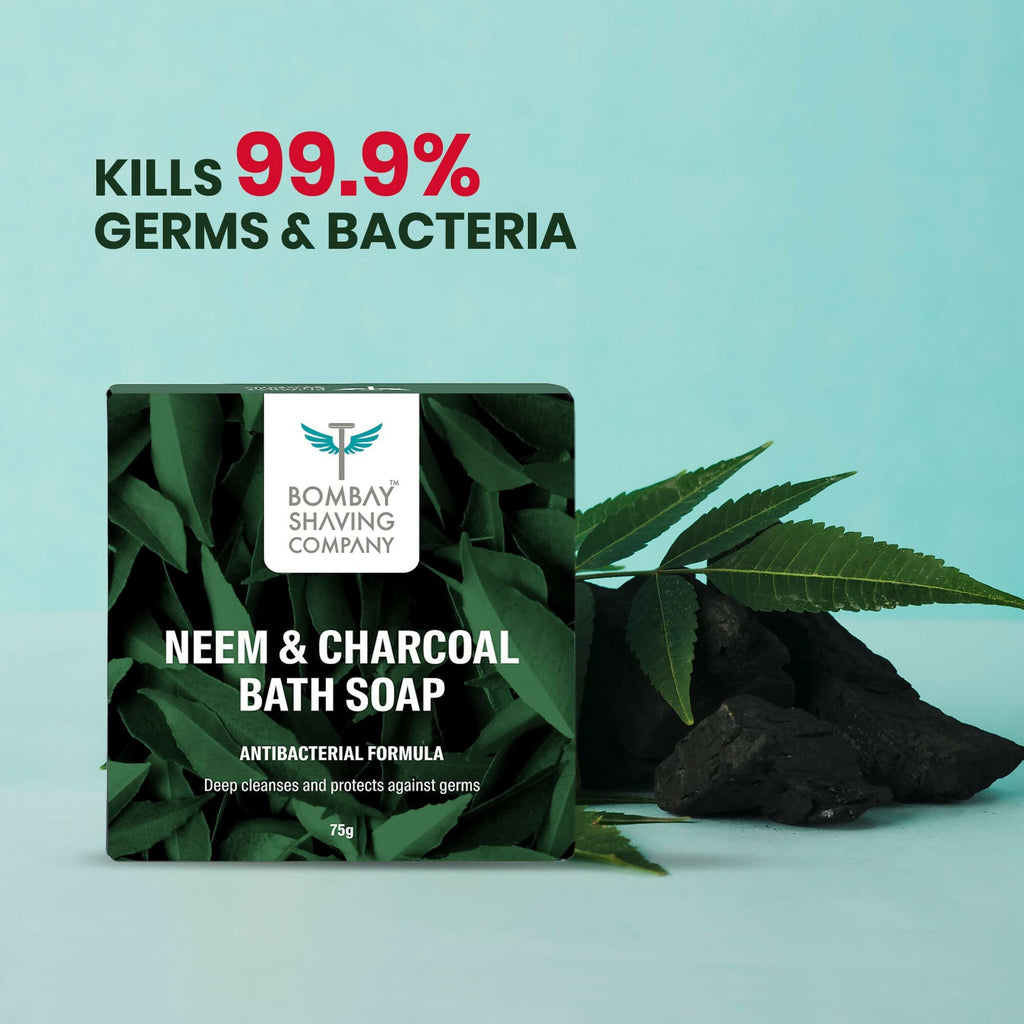 Bombay Shaving Company Charcoal and Neem Bath Soap for Men | Grocsy