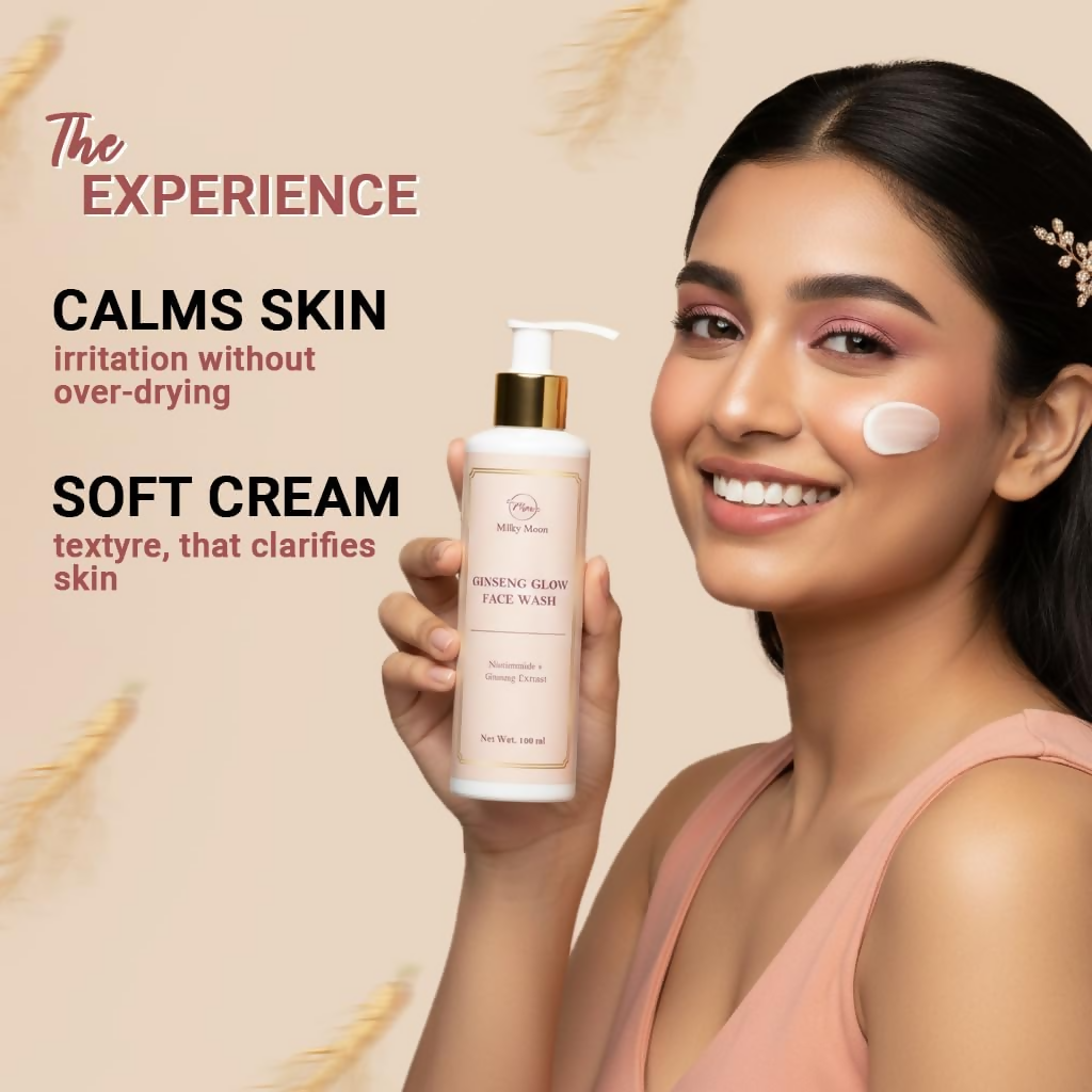 Milky Moon Ginseng Glow Face Wash With Niacinamide | Grocsy