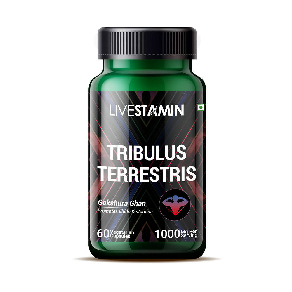 Livestamin Gokshura Terrestris Capsules | Grocsy