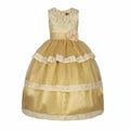 Asmaani Baby Girl's Off White Colour Satin A-Line Maxi Full Length Dress (AS-DRESS-22111) | Grocsy