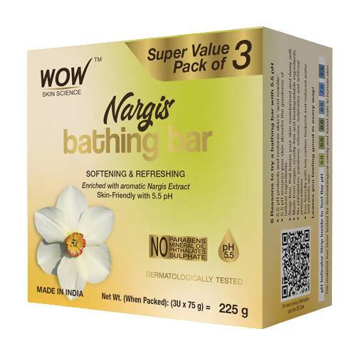 Wow Skin Science Nargi's Bathing Bar | Grocsy