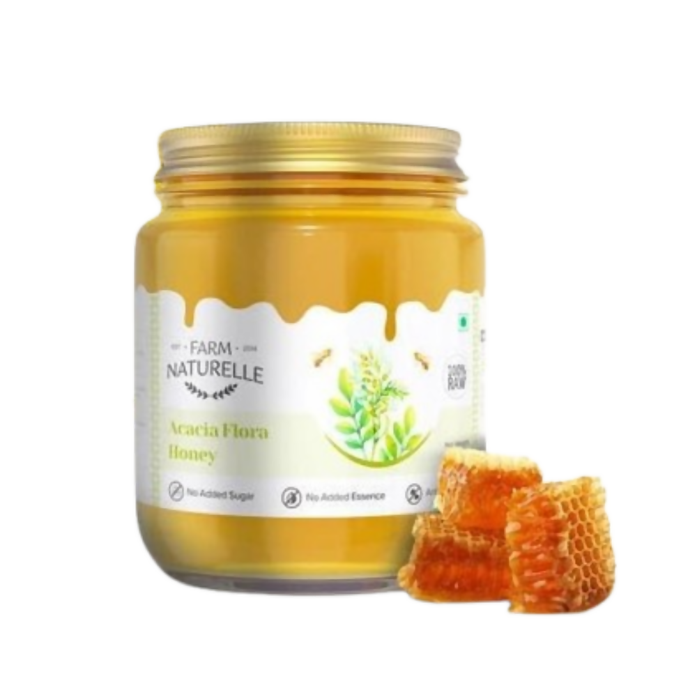 Farm Naturelle Acacia Honey - Raw, Natural, and Unprocessed Forest Honey | Grocsy