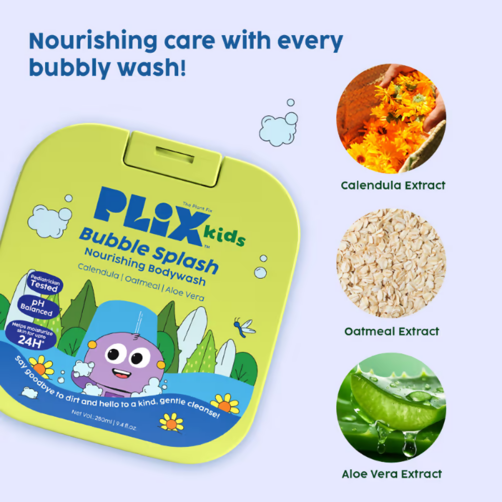 PLIX The Plant Fix Kids Bubble Splash Body Wash | Grocsy