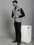 Even Apparels Nehru Jacket With Welt Pockets - Multi | Grocsy