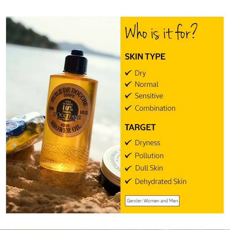 L'Occitane Shea Butter Shower Oil | Grocsy