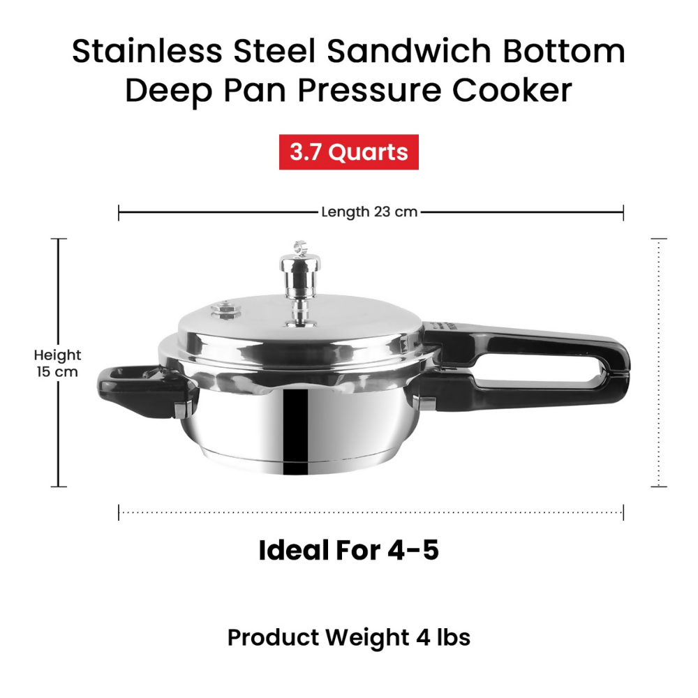 Vinod Stainless Steel Pressure Cooker | Grocsy