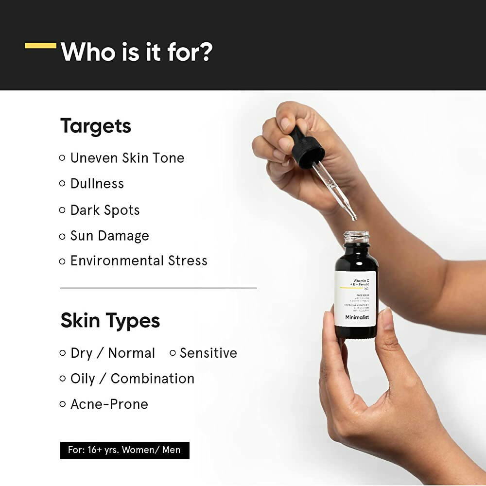 Minimalist 16% Vitamin C Face Serum (Advanced) | Grocsy