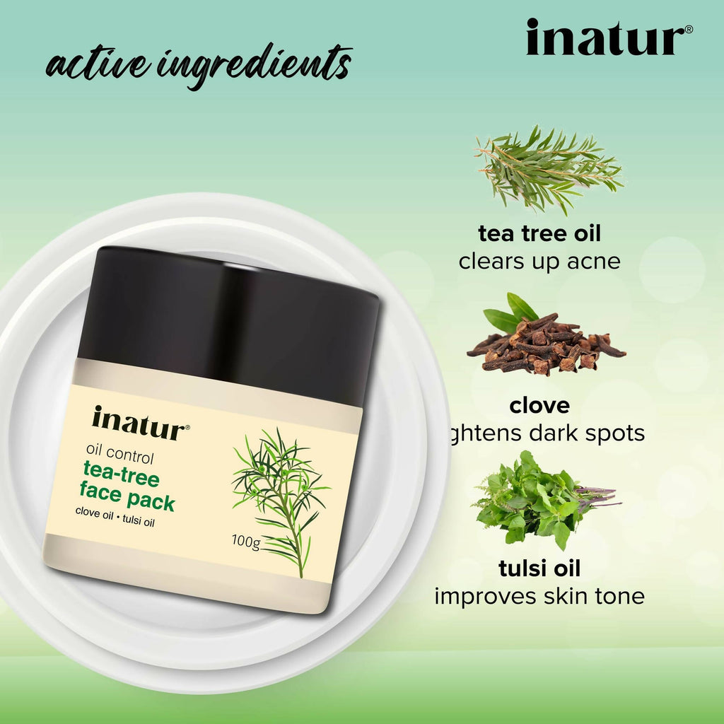 Inatur Tea Tree Face Pack | Grocsy