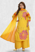 Joban Fashion Cotton Yellow Color Kurta Set | Grocsy