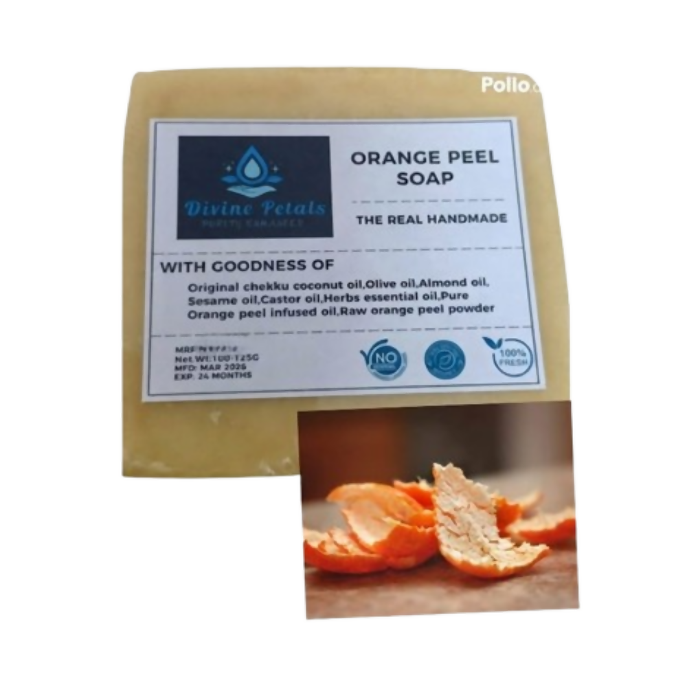 Divine Petals Orange Peel Soap | Grocsy