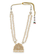 White Brass Gold-Polished Necklace - Ruby Raang | Grocsy