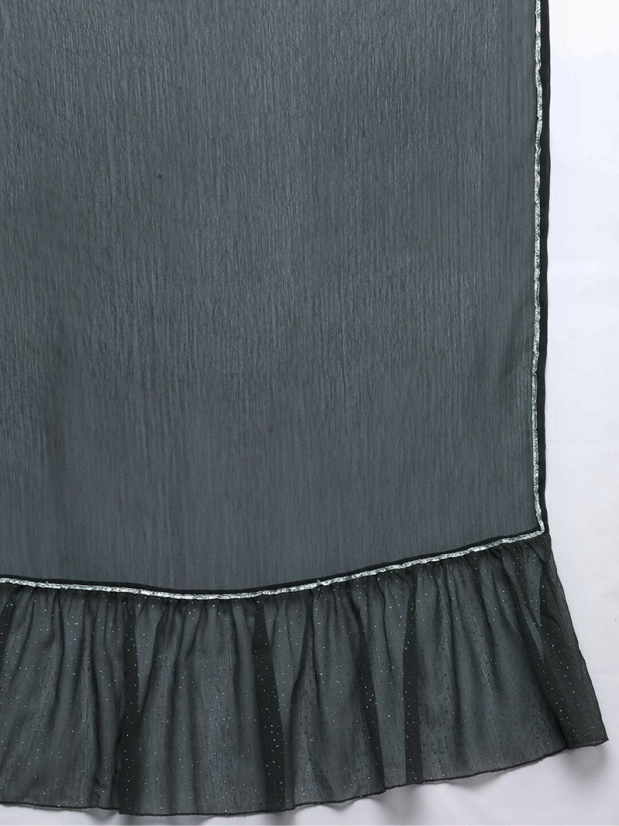Ahalyaa Women's Traditional wear Kurta Set - Grey | Grocsy