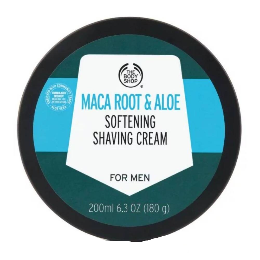 The Body Shop Maca Root & Aloe Softening Shaving Cream For Men | Grocsy